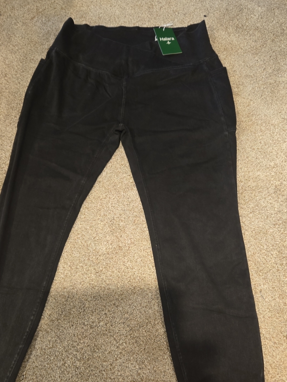 Halara Flex™ Crossover Pocket Washed Denim 7/8